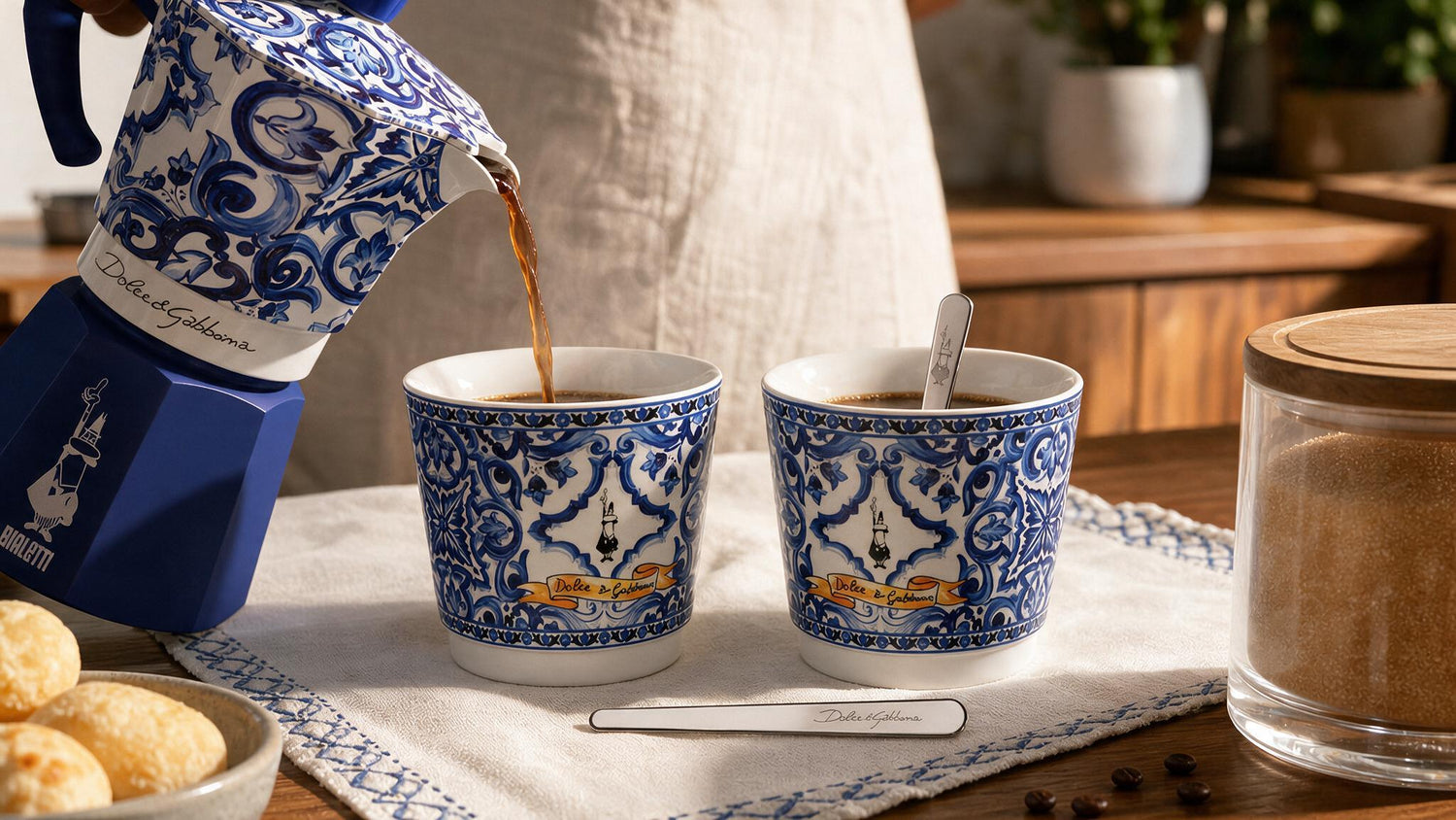 O espresso servido no mesmo padrão