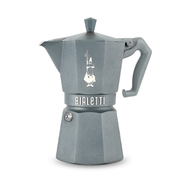 Cafeteira Italiana Bialetti Moka Exclusive Induction Cinza