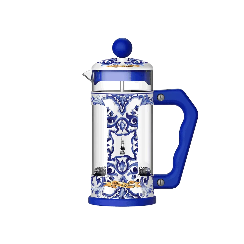 Prensa Francesa Bialetti Dolce & Gabbana Blu Med 350 ml e 1 L