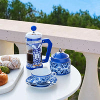 Prensa Francesa Bialetti Dolce & Gabbana Blu Med 350 ml e 1 L