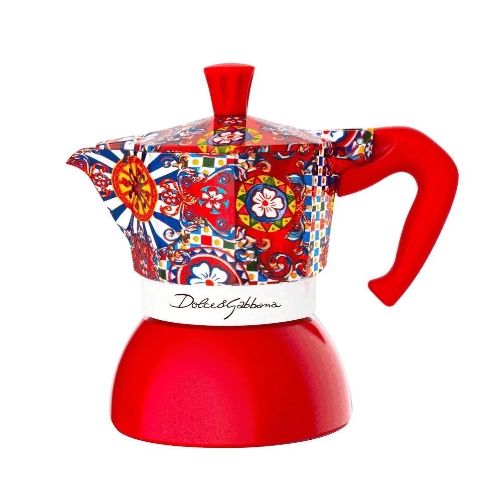 Cafeteira Italiana Bialetti Moka Induction Dolce & Gabbana 4 Xícaras