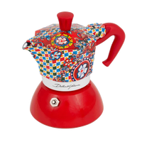 Cafeteira Italiana Bialetti Moka Induction Dolce & Gabbana 4 Xícaras