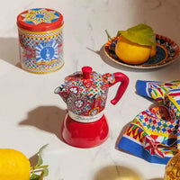 Cafeteira Italiana Bialetti Moka Induction Dolce & Gabbana 4 Xícaras