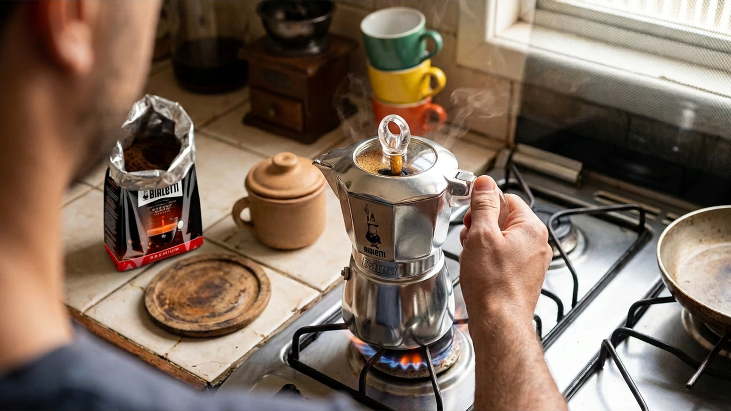 Ver o café subir é ritual