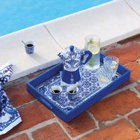Kit Cafeteira Italiana Bialetti Moka Express Dolce & Gabbana Blu Med