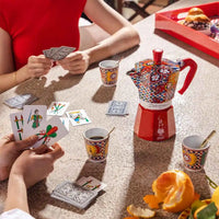 Kit Cafeteira Italiana Bialetti Moka Express Dolce & Gabbana Carretto