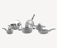 Conjunto de Panelas Bialetti Petravera Plus 10 Peças Indução