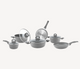 Conjunto de Panelas Bialetti Petravera Plus 10 Peças Indução
