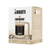 Prensa Francesa Bialetti Woody Bege 350 ml e 1 L