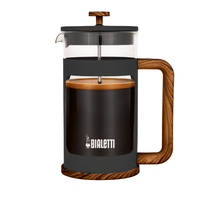Prensa Francesa Bialetti Woody Preta 350 ml e 1 L
