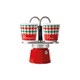 Kit Cafeteira Italiana Bialetti Mini Express Tricolore 2 Xícaras