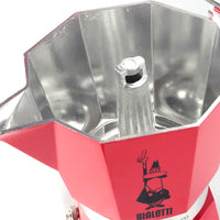 Cafeteira Italiana Bialetti Moka Express Vermelha 3 e 6 Xícaras