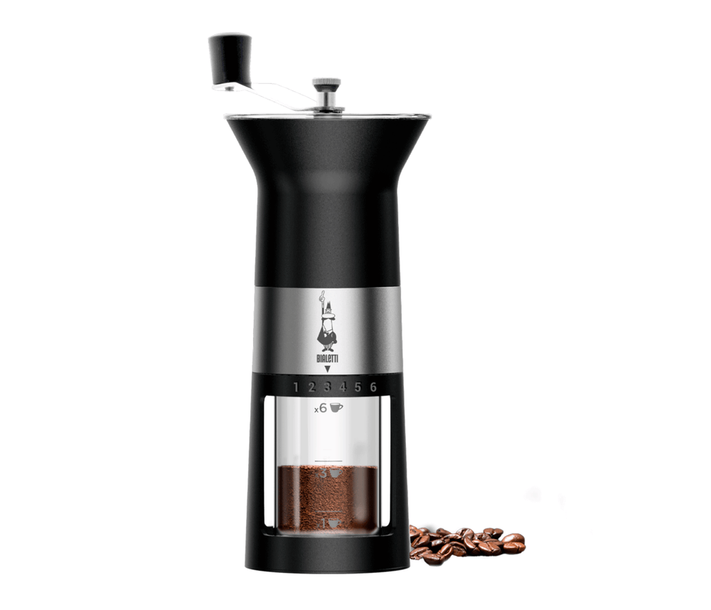Moedor de Café Manual Bialetti Cerâmica Regulável Preto