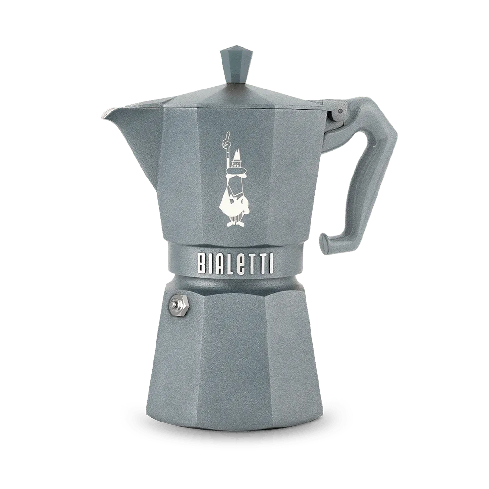 Cafeteira Italiana Bialetti Moka Exclusive Induction Cinza