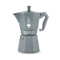 Cafeteira Italiana Bialetti Moka Exclusive Induction Cinza