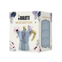 Cafeteira Italiana Bialetti Moka Express Bridgerton 3 e 6 Xíc