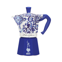 Cafeteira Italiana Bialetti Moka Express D&G Blu Mediterraneo