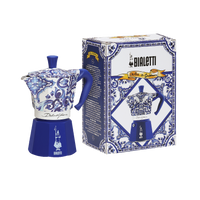 Cafeteira Italiana Bialetti Moka Express D&G Blu Mediterraneo