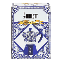 Cafeteira Italiana Bialetti Moka Express D&G Blu Mediterraneo