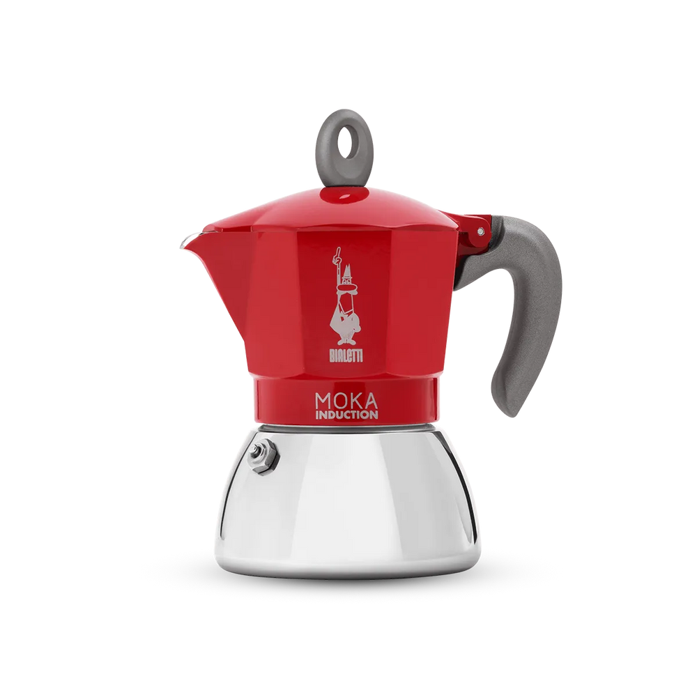 Cafeteira Italiana Bialetti Moka Induction Vermelha p/ Indução