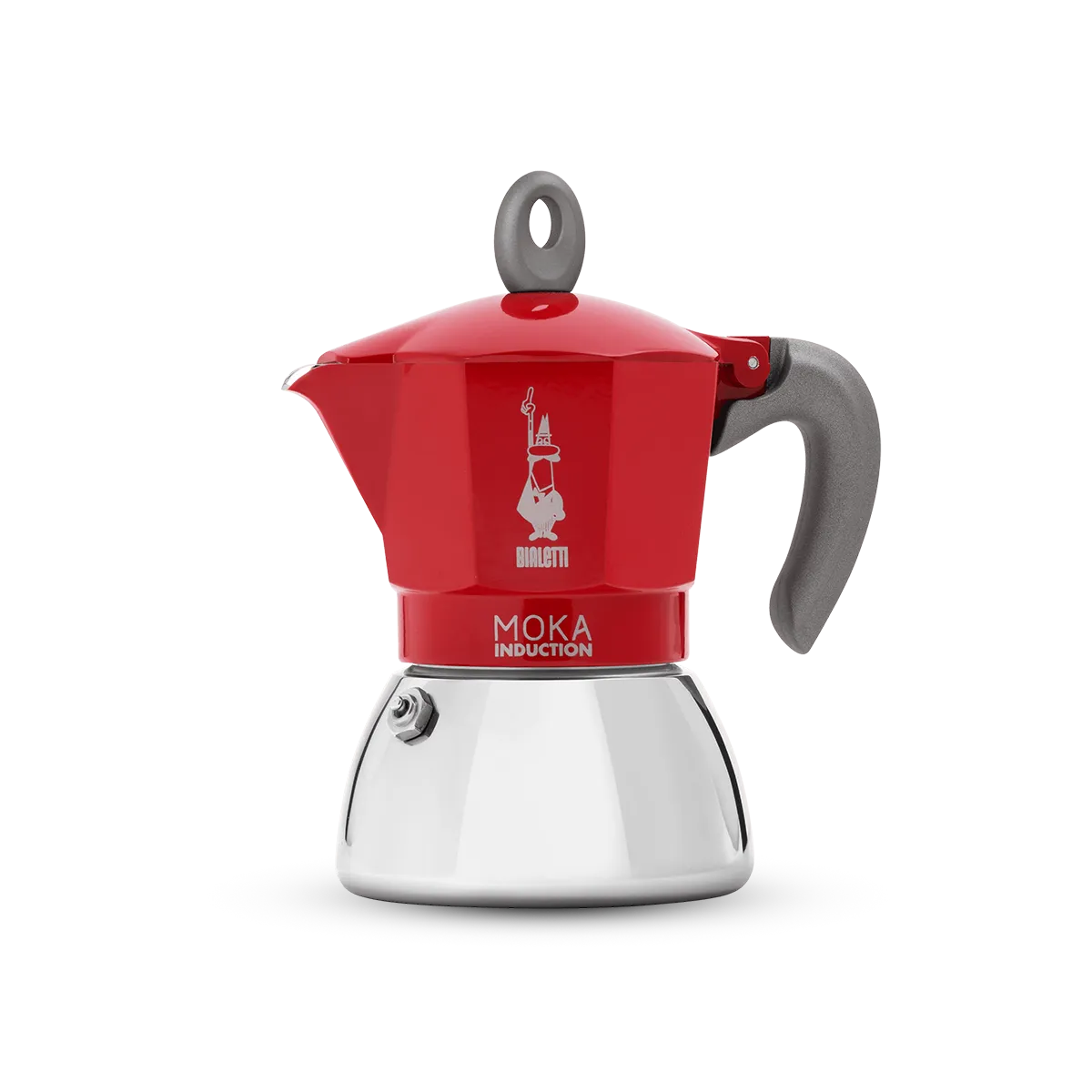 Cafeteira Italiana Bialetti Moka Induction Vermelha p/ Indução