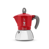 Cafeteira Italiana Bialetti Moka Induction Vermelha p/ Indução