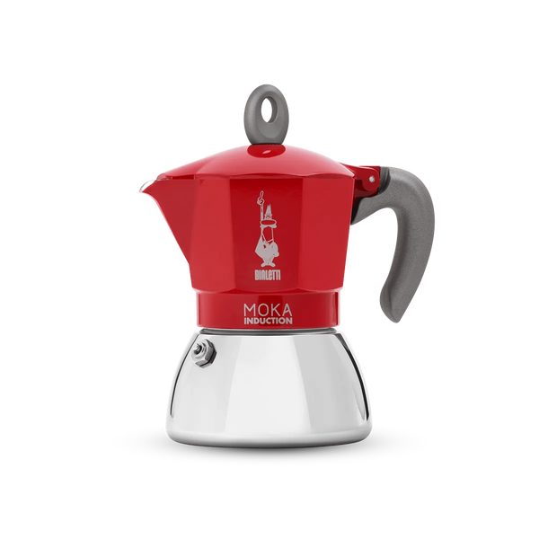 Cafeteira Italiana Bialetti Moka Induction Vermelha p/ Indução