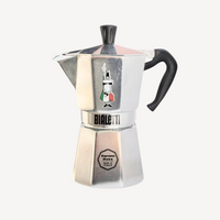 Cafeteira Italiana Bialetti Moka Express Omino Cinza 6 Xícaras