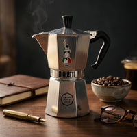 Cafeteira Italiana Bialetti Moka Express Omino Cinza 6 Xícaras