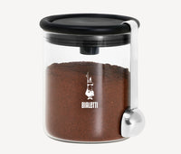 Pote de Vidro 250g para Café com Colher Dosadora Bialetti
