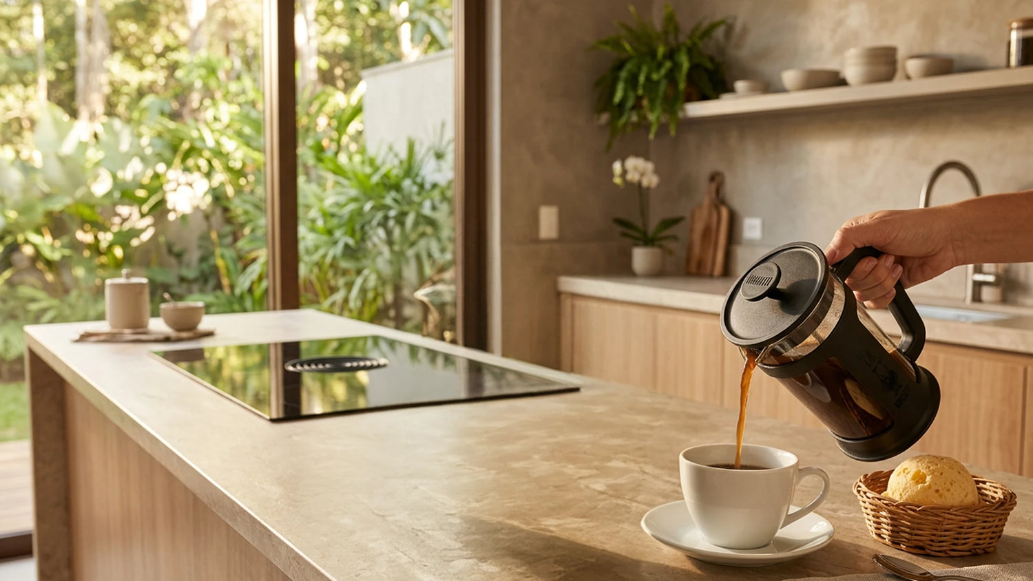 Café filtrado no seu ritmo