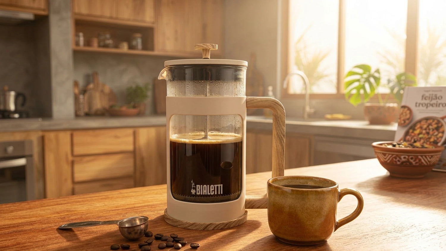 Café filtrado e encorpado