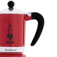 Cafeteira Italiana Bialetti Rainbow Vermelha 3 Xícaras