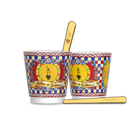 Conjunto 2 Xícaras e 2 Mexedores Bialetti Dolce & Gabbana Carretto