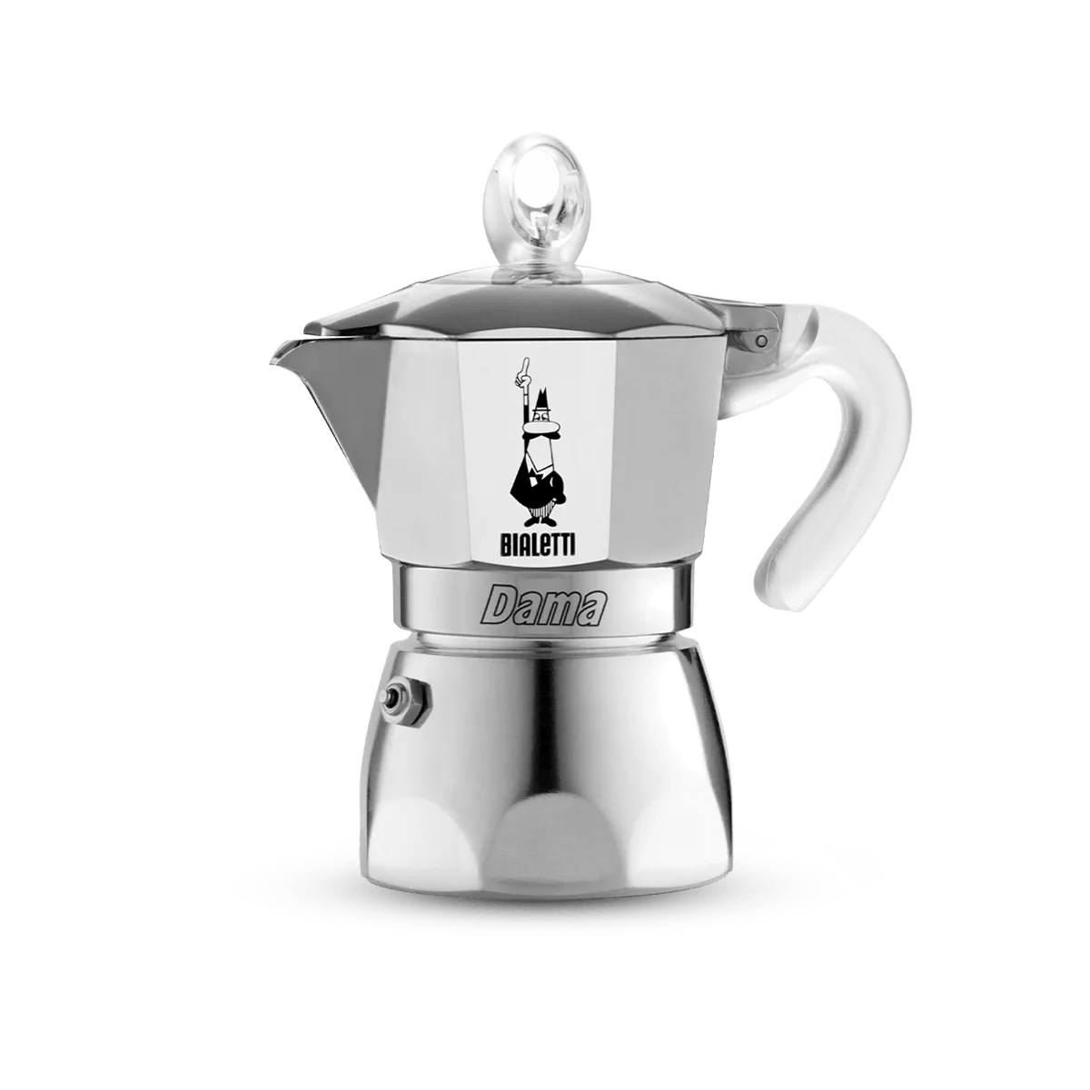 Cafeteira Italiana Bialetti Dama 3 Xícaras Tampa Visor