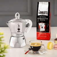 Cafeteira Italiana Bialetti Dama 3 Xícaras Tampa Visor